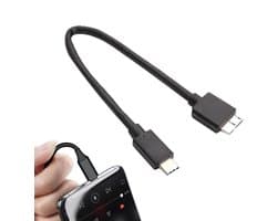 Externe Harde Schijf Kabel - Type C Kabel - Snelle Data Overdracht - 5 Gbit/s Snelheid - 30 cm Lengte