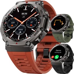 Synyq GPS ProX - GPS Smartwatch Heren - 4 Bandjes - AMOLED - 5ATM Waterdicht - 51 mm - Belfunctie - 170+ Sportmodi - Horloge Heren - Smartwatch Heren - Sport Horloge - iOS & Android — thumbnail 1