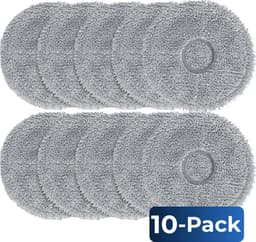 10 stuks Dweilpads - Geschikt voor Dreame L10s Ultra, L10 Ultra, L10 Prime, L10s Pro, L20 Ultra, L40 Ultra, L40 Pro, X40 Ultra, X50 Ultra, Xiaomi X10 / X20, Roborock Qrevo S5V, Qrevo Curv - Robotstofzuiger Onderdelen en Accessoires — thumbnail 1