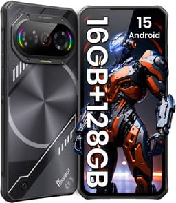 FOSSiBOT F114 Smartphone - 16GB RAM - 168GB ROM - 50MP Camera - 6,67 inch HD+ IPS Scherm - 5000 mAh - IP68 Waterdicht Telefoon - Android 15 - GPS,NFC,Face ID,OTG - Zwart — thumbnail 1