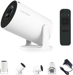 AFINTEK Smart Mini Beamer - Android 11 - 4K Ondersteuning - Netflix & YouTube - Automatische Keystone Correctie - WiFi & Bluetooth - Ingebouwde Chromecast - Wit — thumbnail 1