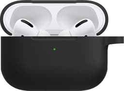 Hoesje - Geschikt voor Apple AirPods Pro 2 - Siliconen Hoes met Clip - Silicone Case Cover - Zwart — thumbnail 1