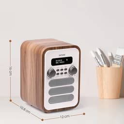 Denver DAB Radio - Retro Radio - Bluetooth - DAB+/ FM Radio - DAB48W — thumbnail 3
