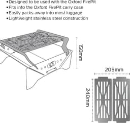 Oxford Outdoor Barbecue - Outdoor firepit - Camping BBQ - Haard - Houtskool BBQ - Hout BBQ — thumbnail 2