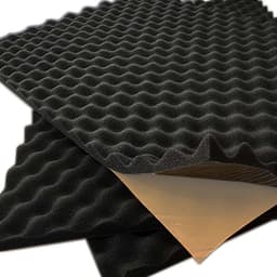 Professionele Geluidsisolatie - Studio kwaliteit - Akoestisch - Noppenschuim voorzien van sterke zelfklevende laag | 50x100cm | 3cm dik — thumbnail 1