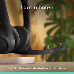 Logitech Zone 300 - Draadloze Headset - Bluetooth - Zwart — thumbnail 4