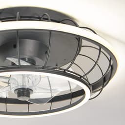 LumenXL - Zwarte plafondventilator Lilu met geïntegreerde LEDs — thumbnail 3