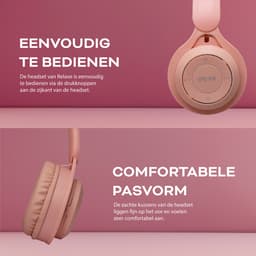 Relave Koptelefoon Kinderen Bluetooth - Kinder Koptelefoon / Hoofdtelefoon Draadloos Over Ear - Roze — thumbnail 5