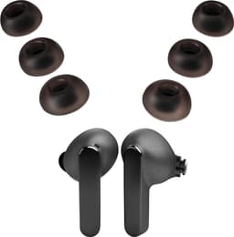 kwmobile 6x cover voor in-ear oortjes geschikt voor JBL Live Pro 2 TWS - Vervangende oordopjes in poederroze — thumbnail 1