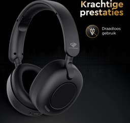 Golden Sound Tune - Draadloze Koptelefoon - Active Noise Cancelling tot 35 dB - Over ear hoofdtelefoon - Bluetooth - 65 uur batterijduur - Geschikt voor elke smartphone & laptop - Koptelefoons — thumbnail 4
