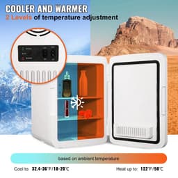 Shoppee Minibar Koelkastje - Koelkastje voor op slaapkamer - Mini koelkast - Koelkast - Bijzetkoelkast - Makkelijk mee te nemen - Warm & koel functie - 10L — thumbnail 5