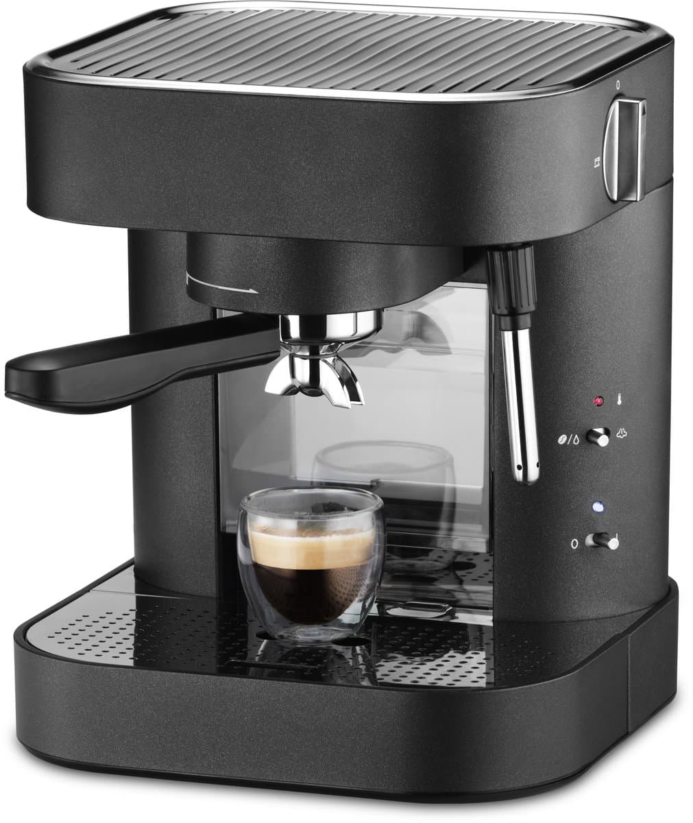 Trisa Espresso Perfetto Espressomachine Zwart, RVS 1275 W — afbeelding 1