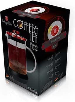 Berlinger Haus Cafetière Burgundy 600 Ml 17,5 X 9 Cm Glas Transparant — thumbnail 3