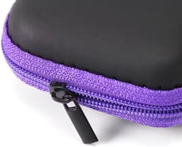Oortjes Opberg Hoesje | Case | Etui | Organizer | Voor Het Opbergen Van Oordopjes En Laadkabels | Opbergen Van Sleutels | USB | PAARS — thumbnail 3