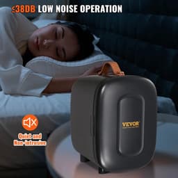 Vevor Minikoelkast 4L - Koel- en Verwarmingsfunctie - Compacte Minibar voor Cosmetica, Frisdrank en Babymelk - Draagbaar met Handvat - Stil en Lichtgewicht - Zwart — thumbnail 4