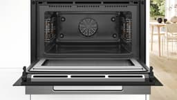 Bosch CMG7761B1 - Serie 8 - Compacte inbouwoven met magnetron - Eenvoudig te reinigen met pyrolytische zelfreiniging - Air Fry-functie: voor perfect en gezonde gefrituurde gerechten — thumbnail 3