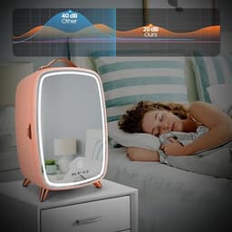 Skincare Beauty Fridge – Mini Koelkast – Minibar – 6 Liter – Slaapkamer – Stijlvol – Met LED Spiegel – Flamingo — thumbnail 5