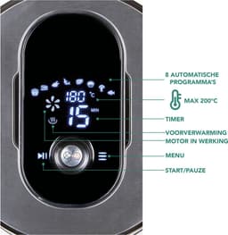 DOMO DO530FR Airfryer XL- Heteluchtfriteuse met LCD display - RVS — thumbnail 5