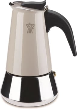 Pezzetti - Italiaanse espressomaker - koffiemaker - 4 kops - roestvrijstaal - inductie - gas - elektrisch - percolator - moka pot - grijs — thumbnail 1