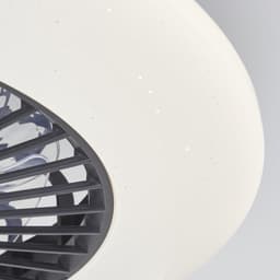 Brilliant Salerno - Plafondventilator - Met verlichting - LED 48W - 3000K-6500K - 58cm - Dimbaar - Zwart - Zeer stil — thumbnail 4