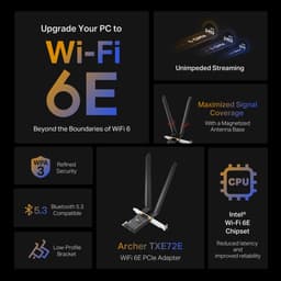 TP-Link Archer TXE72E interne wifi-/bluetooth-adapter 2402 Mbit/s — thumbnail 5