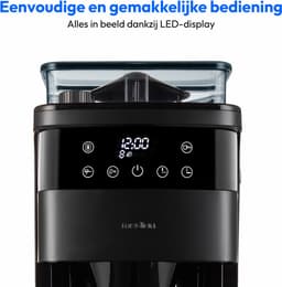 MEDION koffiezetapparaat met molen en thermoskan (1 liter, max. 8 kopjes, 8 maalinstellingen, max. 1000 watt, timer, LED-display, druppelstop, permanent filter, MD19911) — thumbnail 4
