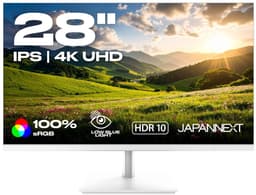 JAPANNEXT Monitor Wit 28" IPS 4K UHD (3840x2160) | JN-IPS2802UHDR-W — thumbnail 1