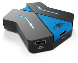 Spirit of Gamer Converter – Converter muis – Geschikt voor PS4, PS3, Xbox One, Nintendo Switch – Compatibel met verschillende Consoles – ideaal voor FPS-spellen – geschikt voor elke muis en keyboard – Zwart/Blauw — thumbnail 1