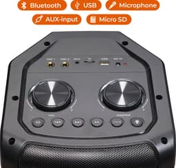 Denver Bluetooth Speaker Party Box - Discolichten - Partybox - Incl. Microfoon - BPS352 — thumbnail 2