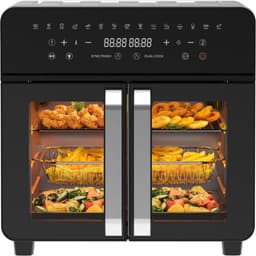 ApexArte® Dubbele Airfryer XXXL - Duo Heteluchtfriteuse - Geschikt voor Accessoires - Zwart — thumbnail 1