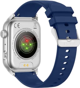 OOQE WATCH PRO 8 - Smartwatch Heren en Dames | Geschikt voor iOS en Android | AMOLED | Notificaties | Gezondheidsanalyse | Sportanalyse | GPS Koppeling | Bellen | Muziek/Audio Luisteren | Ergonomisch | Nederlandstalig | Blauw — thumbnail 3