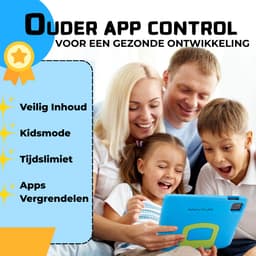 MyPad Yaluda Kindertablet PRO MAX - 8GB RAM - 64+512 GB - Android 15 - Snelle 10.1 Inch Kindertablet - Vanaf 3 Jaar - Perfect Voor School - Ouderlijk Toezicht - Ook Voor Volwassenen - 360° Sterk Beschermhoes - Blauw — thumbnail 3