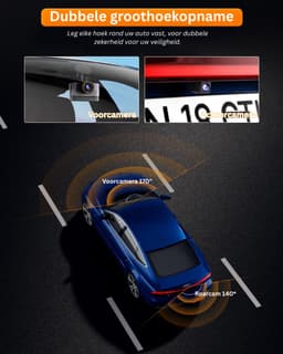 DailySupplies® Dashcam voor Auto - Dual - Camerabewaking - Full HD - Zwart wn Grijs — thumbnail 2