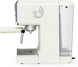 Jocca Espresso Coffee Maker 2709 – 1400 W – 15 bar – Manometer & melkopschuimer – Retro design – Crème — thumbnail 2