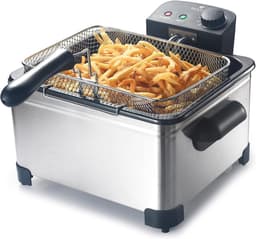 Elektrische Friteuse 5 L met Afneembare Manden - Hoge Capaciteit en Eenvoudige Reiniging — thumbnail 1