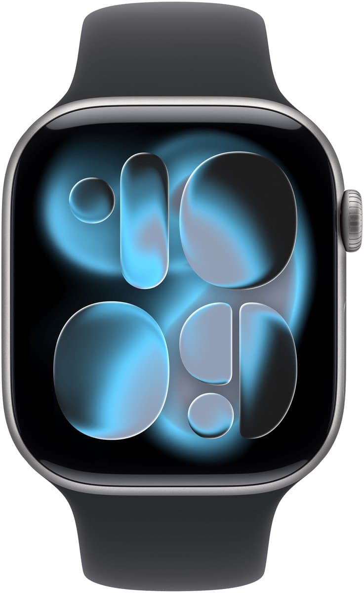 APPLE Watch Series 11 GPS - 46mm Aluminium Case - Black Sport Band M/L Smartwatch Space Grey — afbeelding 1