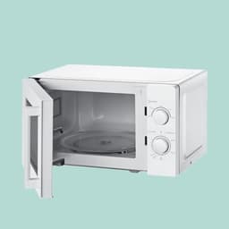 Solo Magnetron Oven met 5 Kookniveaus en Draaiplateau, 20 L/700 W - Wit — thumbnail 2
