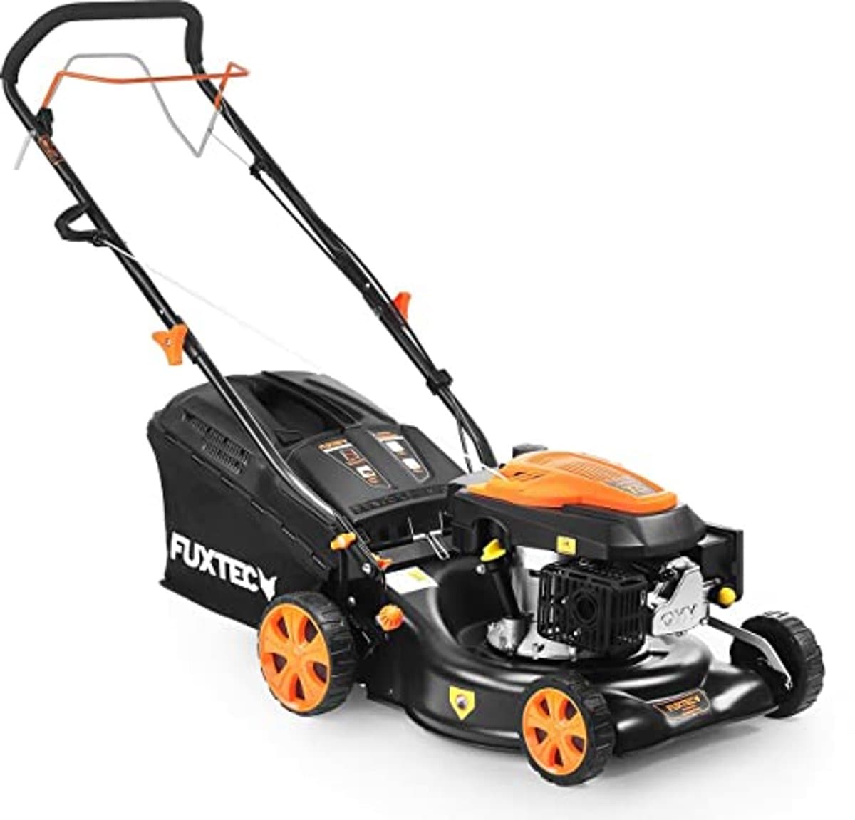 3-in-1 Benzine Grasmaaier met Achterwielaandrijving - 42 cm Maaibreedte - Voor Kleine Tuinen — afbeelding 1