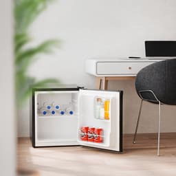 KitchenBrothers Mini Koelkast - 40L - Kleine ijskast - Minibar - Vrijstaand - Frigo - Compact - Zwart — thumbnail 3