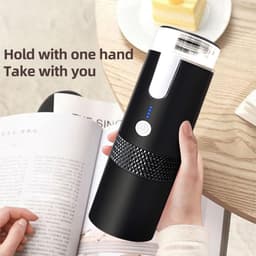 Draagbare elektrische espressomachine voor onderweg - Mini koffiezetapparaat voor camping, reizen en kantoor — thumbnail 2