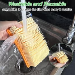 3-pack vervangingsfilters, vlakgeplooide filters, HEPA-filter accessoirekit, vlakgeplooide stofzuigervervangingsfilters geschikt voor Karcher WD5 WD4 MV4 MV5 stofzuigers — thumbnail 5