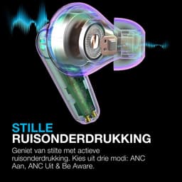 JLab Go Pods ANC Draadloze Oordopjes Met Noise Cancelling - Oortjes Draadloos Bluetooth - 26 uur Batterijduur - Hybrid ANC - Equalizer EQ4 App - Multipoint - Fast Charging Case - Lila — thumbnail 5