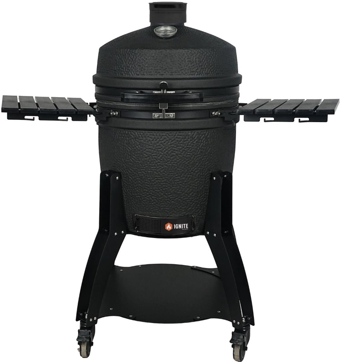 IGNITE Outdoor - Kamado BBQ - 22 Inch - Premium Barbeque - Mat Zwart - Compleet — afbeelding 1
