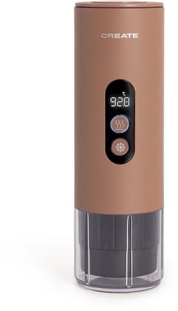CREATE - Draagbaar espressotoestel 15 bar voor capsules en gemalen koffie - Mokka - Zonder draagtas - THERA MOVE — thumbnail 1