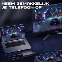 FIFINE V3 - Video Capture Card - Geschikt voor PS5 / Switch / PC / XBOX / MAC - HDMI 4K@30Hz - 1080p@60Hz Opname - USB 3.0 - Wit — thumbnail 3