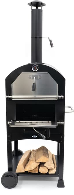 HEAT Pizzaoven Ovnhus - Houtgestookte Pizzaoven - Met Barbecue Grill - Makkelijk te Verplaatsen - 50x36x160 cm — thumbnail 3