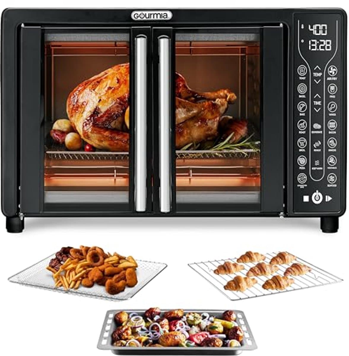 Digitale Air Fryer Oven met Broodroosterfunctie 17 Kookstanden 24L — afbeelding 1