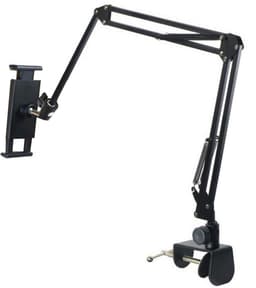 Bed Tabletstandaard - 360 graden draaibaar - Met stabiele aluminium arm - Geschikt voor iPad, tablet, telefoon of andere apparaten met schermformaten van 4,5 tot 12,9 inch — thumbnail 2