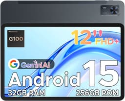Doogee Tab E3+ -Tablet-Android 15- 12 inch 90Hz FHD+ - 4G LTE-Gemini AI-32GB ROM+256GB ROM（2TB TF）-Helio G100-8800mAh/18W-Vier luidsprekers-Face ID-5G Wi-Fi-A GPS-GPS-Grijs — thumbnail 1