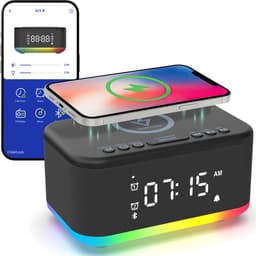 Swiftvein Rise Digitale Wekkerradio - Wekker voor Kinderen en Volwassenen - Reiswekker met Alarm Klok - Klokradio voor Slaapkamer — thumbnail 1